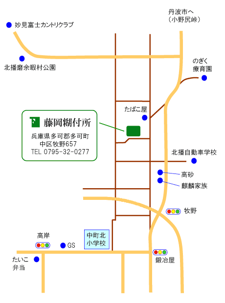 藤岡糊付所地図